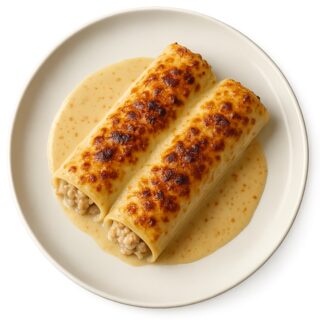 Canelones rossini (pollo y cerdo)