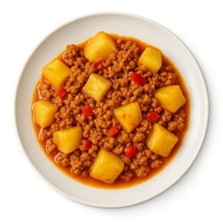 Patatas con picadillo
