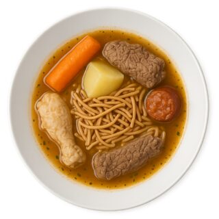 Sopa de cocido (con fideo integral)