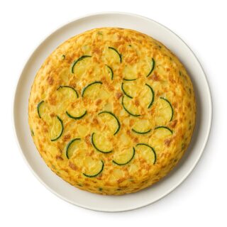 Tortilla de patata con calabacin